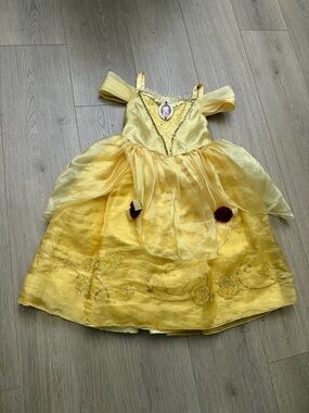 Yellow Disney Princess Belle Girls size 4T Costume Dress
